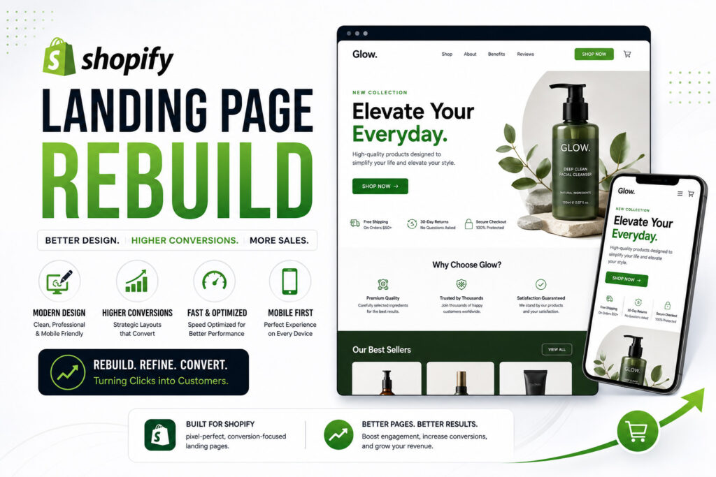 Shopify landing page rebuild case study