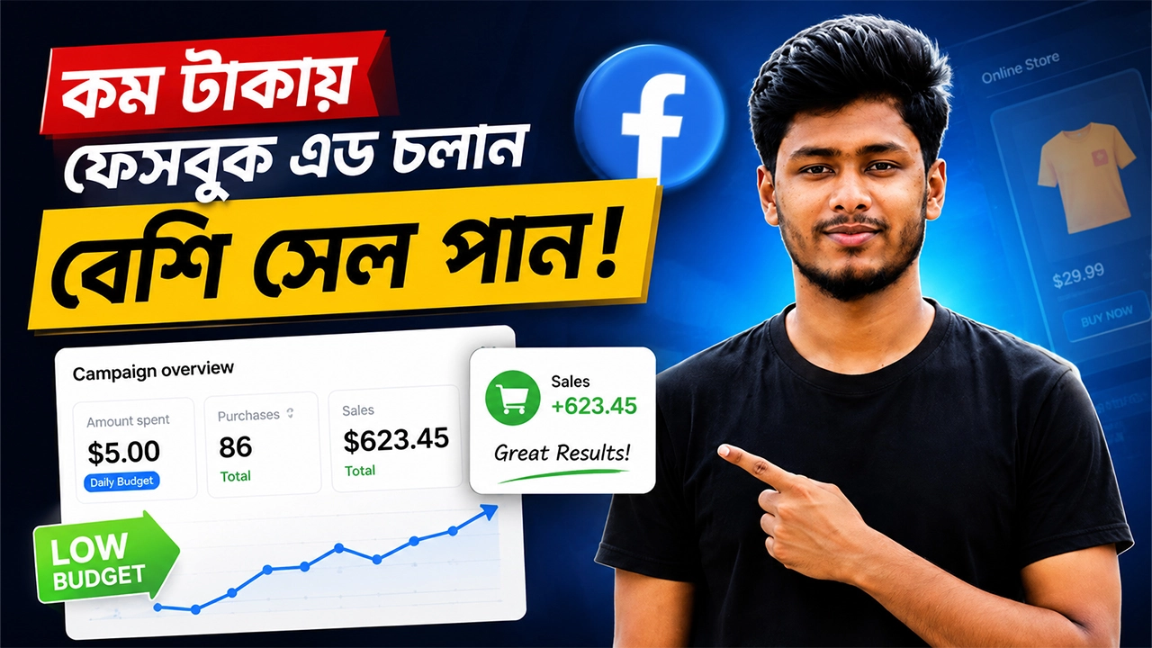 কম টাকায় Facebook Ads চালিয়ে বেশি সেল পান