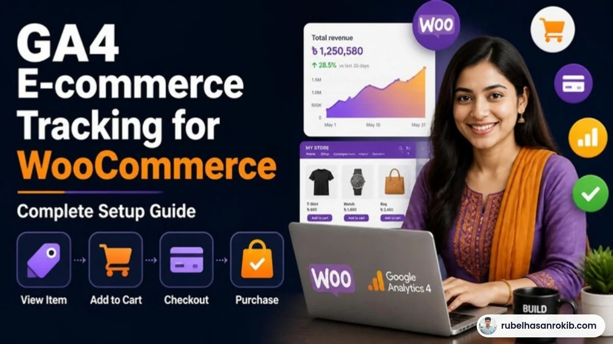 GA4 ecommerce tracking WooCommerce guide by Rubel Hasan Rokib