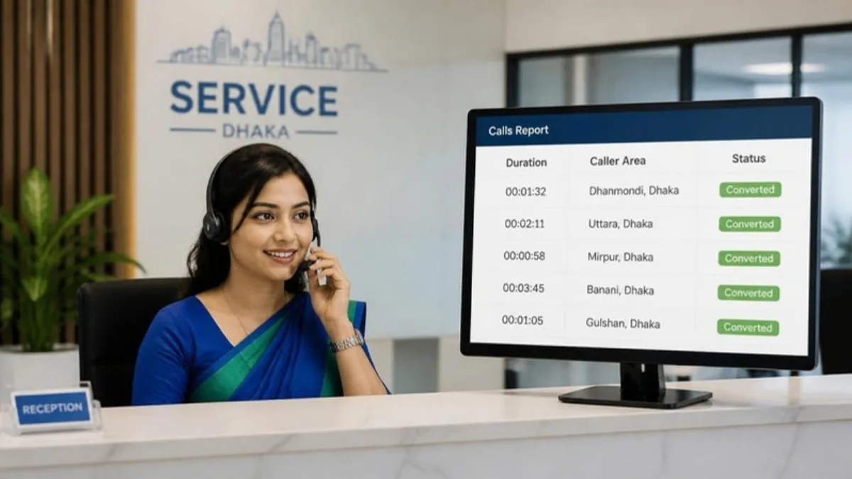 Business answering phone calls tracked as Google Ads conversions