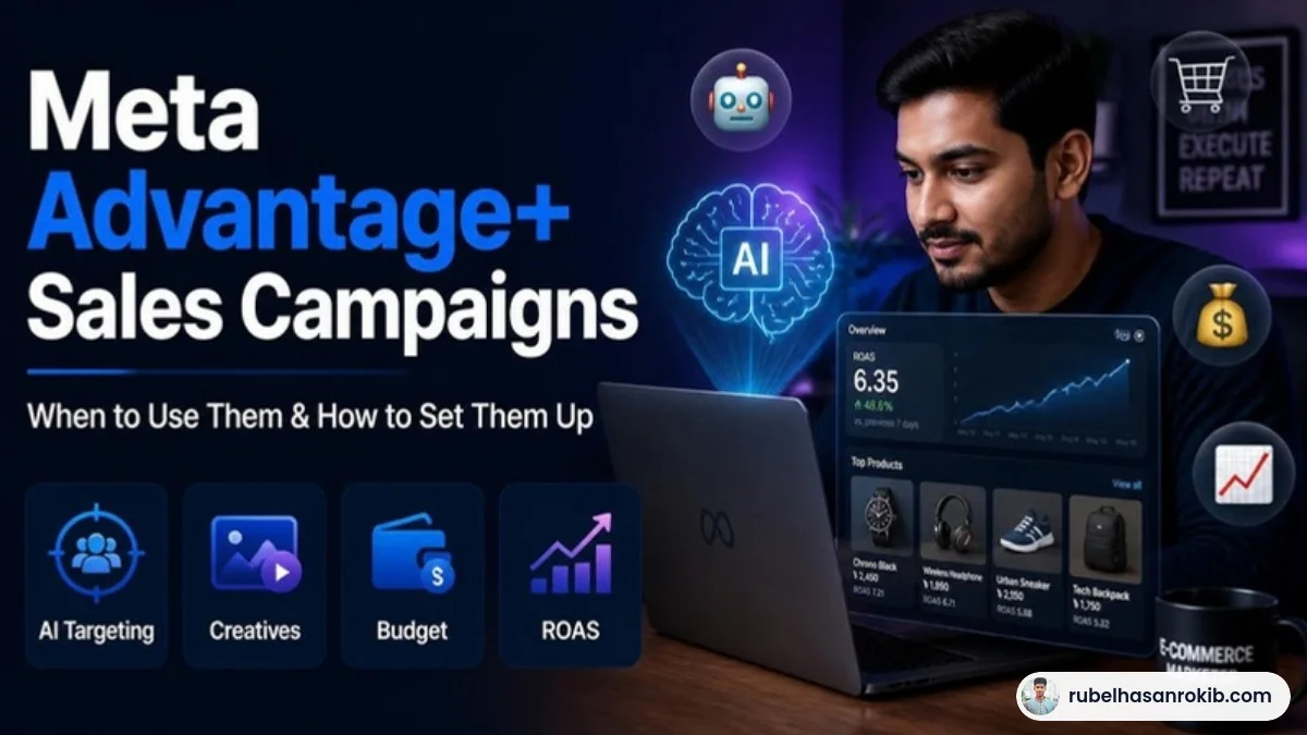 Advantage+ sales campaigns guide by Rubel Hasan Rokib