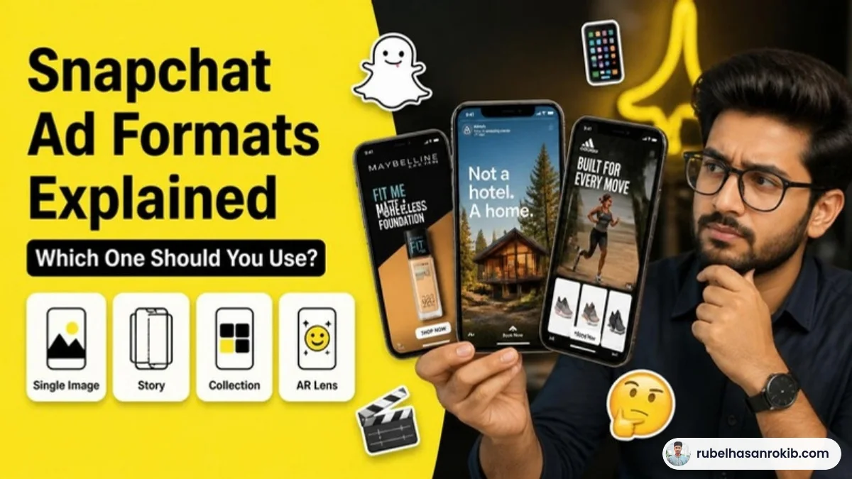 Snapchat ad formats guide by Rubel Hasan Rokib