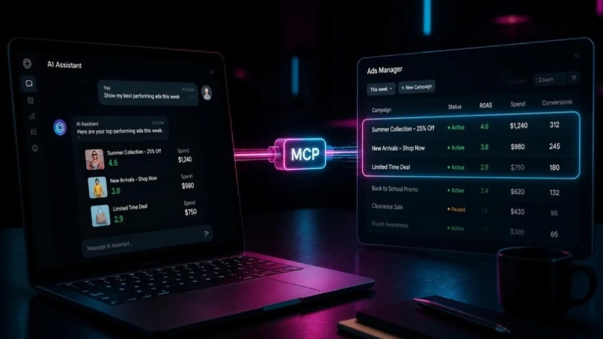 Claude AI connected to TikTok Ads Manager through the official MCP server