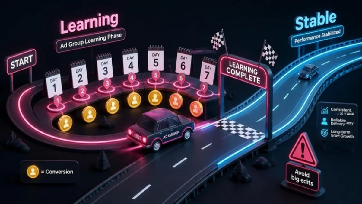 TikTok Ads learning phase journey from learning to stable delivery